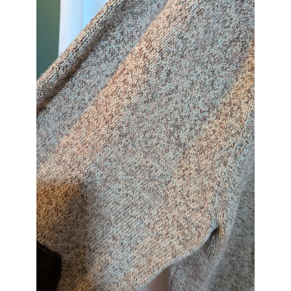 Brown‎ XL Academia Tweed Grandpa Preppy Buttons Pullover Men's Chaps Sweater